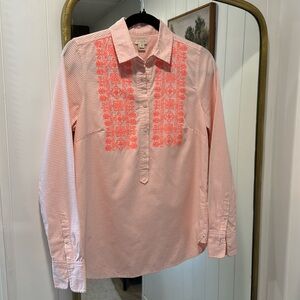 JCrew Embroidered Buttonup